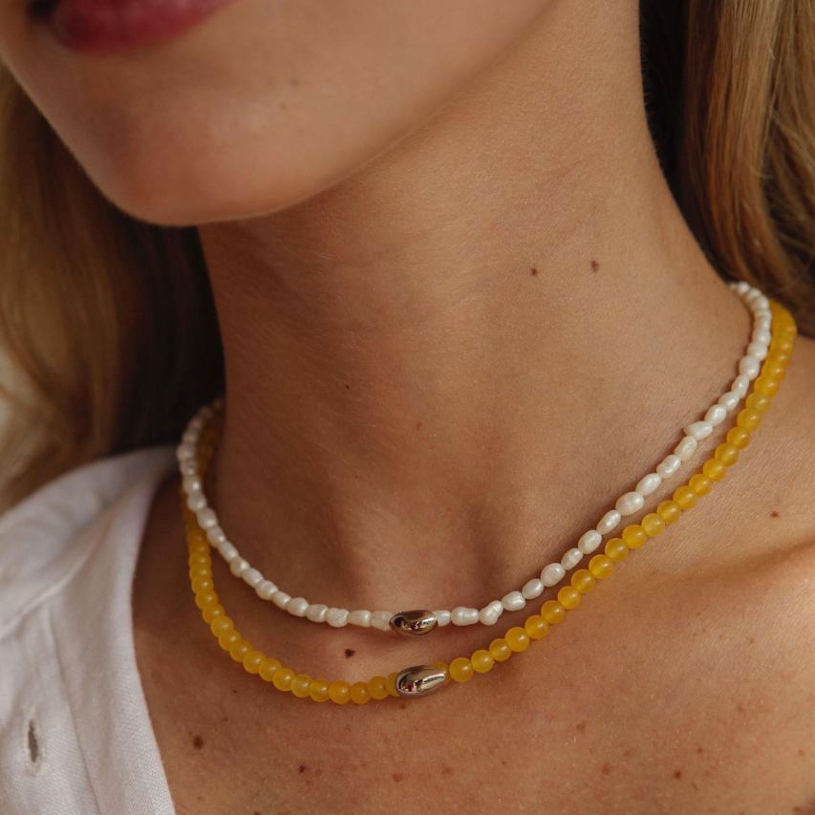 COLLAR DELGADO JADE AMARILLO - Imagen 2